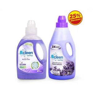 Bcleen Lavender Liquid Detergent 2L + Fabric Softener 2L
