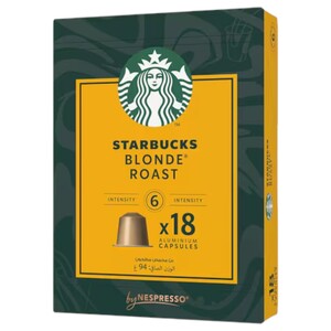 Starbucks Blonde Espresso Roast Capsules 18 Pieces  94G