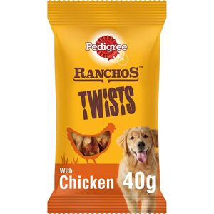 Pedigree Ranchos Twists With Chicken 40G