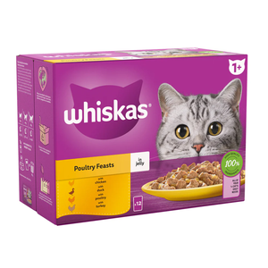 Whiskas Poultry Feasts In Jelly 1.02Kg