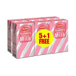 Kdd Strawberry Milk 250Ml 5+1 Free