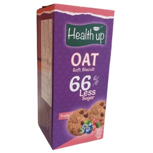 Health Up Oat Soft Biscuit Fruit 66% Less Sugar 160G