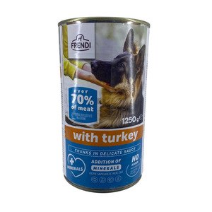 Frendi Dog Food Turkey Chunks 1250G