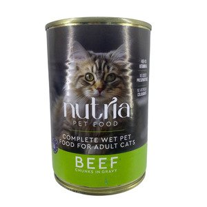Nutria Cat Food Beef Chunks With Gravy 415G