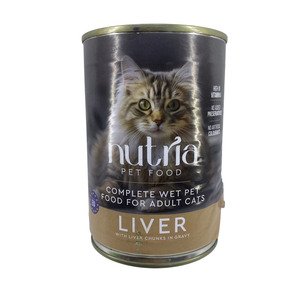 Nutria Cat Food Liver Chunks With Gravy 415G