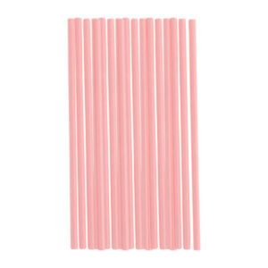 Pink Plastic Straws 140Pcs