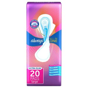 Always Sanitary Pads All In One Ultra Slim 20 Pieces