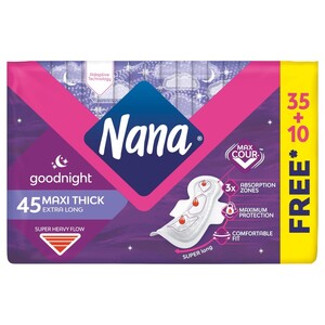 Nana Maxi Night Wings 45 Pieces