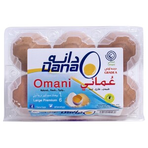 Dana Brown Eggs Large 6 Pieces