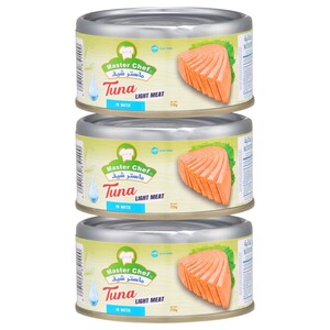Master Chef Tuna Light Meat In Water 170G X3
