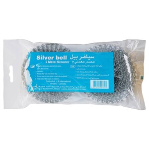Silver Bell Metal Scourer Large Size 2 Pieces