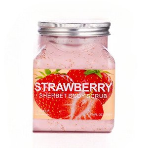 Wokali Strawberry Sherbet Body Scrub 500Ml