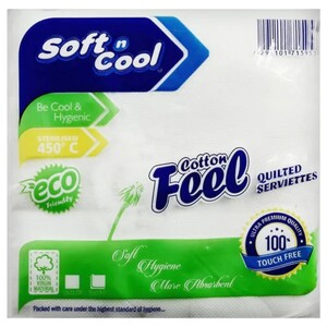 Soft N Cool Table Napkin Cotton Feel 33 X 33Cm 25 Pieces