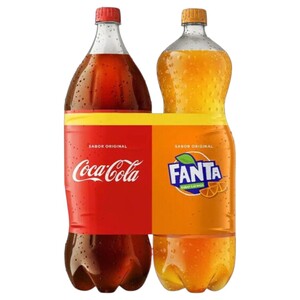 Coca Cola, Sprite, Fanta Soft Drink Assorted 2 Pieces 2L