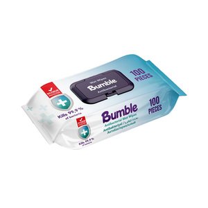 Bumble Wet Wipes Antibacterial 100 Sheets