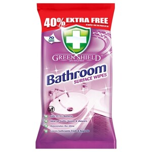 Green Shield Bathroom Surface Wipes 70 Sheets