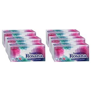 Rosana Facial Tissue 270 Sheet X6