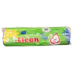 A-Clean Trash Bags Large Blue 30 Pieces