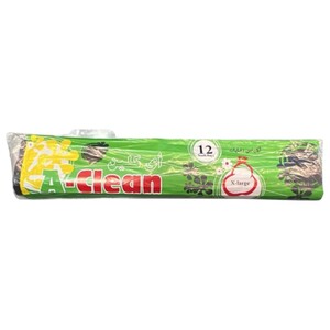 A-Clean Trash Bags X-Large Black 12 Pieces