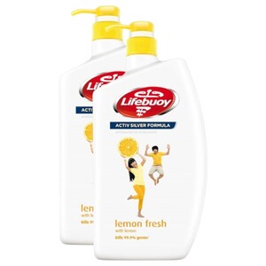 Lifebuoy Anti-Bacterial Shower Gel Lemon Fresh 950Ml X2