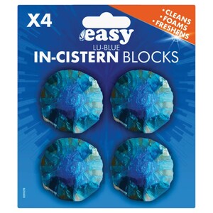 Easy In-Cistern Blocks Lu-Blue 4 Pieces 38G
