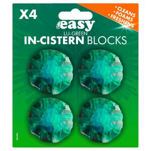 Easy In-Cistern Blocks Lu-Green 4 Pieces 38G