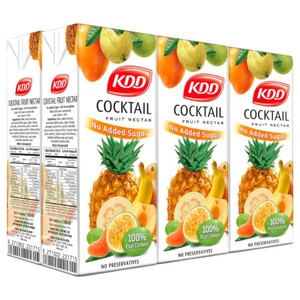 Kdd Juice Cocktail No Added Sugar 180Ml X6