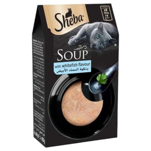 Sheba Cat Food Soup With Whitefish 40G X4