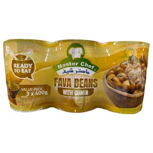 Master Chef Fava Beans With Cumin 400G X3