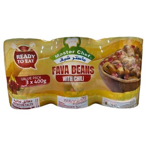 Master Chef Fava Beans With Chili 400G X3