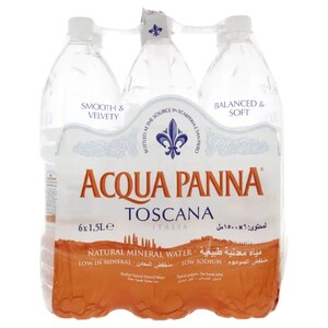 Acqua Panna Toscana Water 1.5L 5 + 1 Free