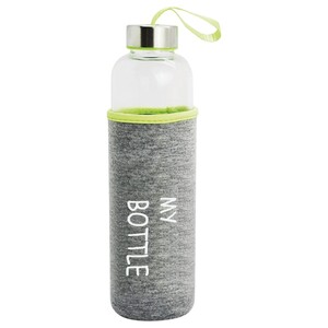 Bright Line Glass Drinking Bottle