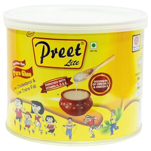 Preet Lite Pure Ghee Low Cholesterol & Low Trans Fat 450G