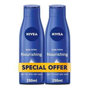 Nivea Nourishing Dry To Very Dry Skin Body Lotion 250 Ml Pack Of 2