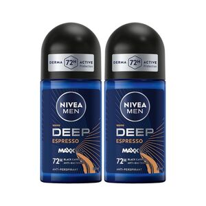 Nivea Men Antiperspirant Deep Espresso Roll-On 50 Ml X 2 Pcs