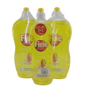 Fine Dishwash Liquid Zesty Lemon 1300Ml*2 + 800Ml Free