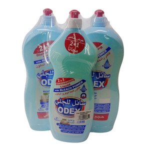 Odex Dishwashing Liquid With Bleach Power 1300Ml*2 + 800Mml Free