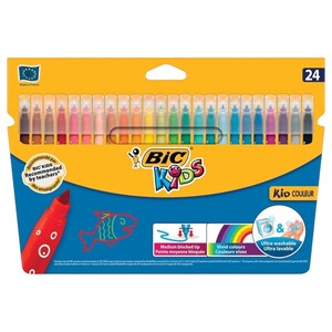 Bic Kids Felt Tip Pens Medium 24 Pieces