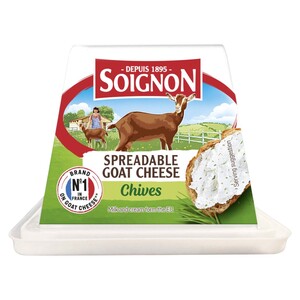 Soignon Spreadable Goat Cheese Chive 150G