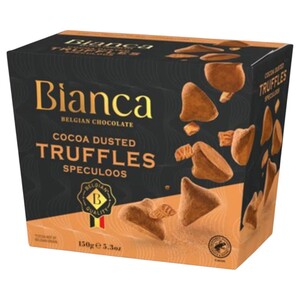Bianca Belgian Cocoa Dusted Truffles Speculoos 150G