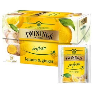 Twinings Infuso Lemon And Ginger 20 Bags 50G