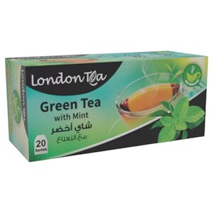 London Tea Green Tea With Mint 20 Bags