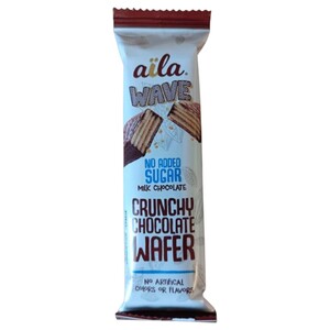Aïla Wave Crunchy Chocolate Wafer No Added Sugar 40G