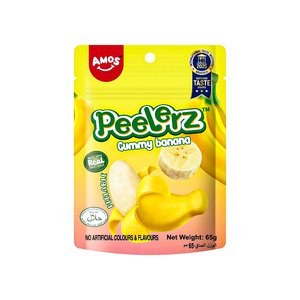 Amos Peelerz Gummy Banana 65Gm