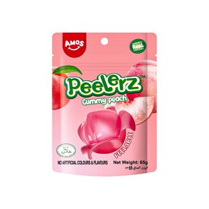 Amos Peelers Gummy Peach 65Gm