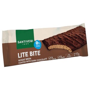 Santiveri Lite Bite Wheat Bran Coated With Dark Chocolate 17G -15% Off