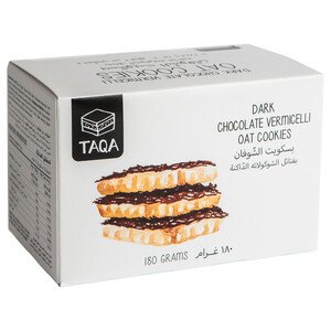 Taqa Oat Cookies Dark Chocolate Vermicelli 180G