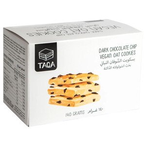 Taqa Dark Chocolate Chip Vegan Oat Cookies 140G