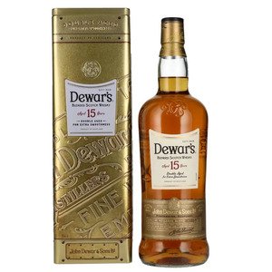 Dewar's 15 Years Old Double Aged Extra Smoothness Scotch Whisky Blend 1L