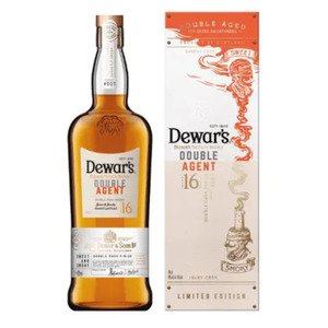 Dewar's 16 Years Old Double Agent Limited Edition Smoky & Sweet Cherry Cask Scotch Whisky Blend 1L